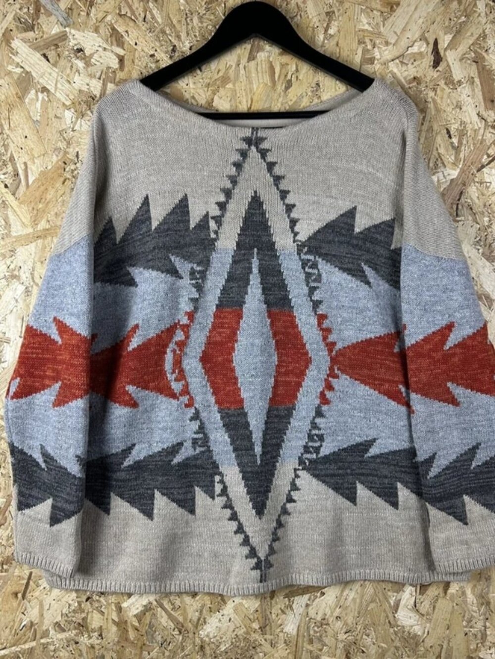 Ralph Lauren Sweater Jumper Southwestern Aztec Wool Blend Knit 1X